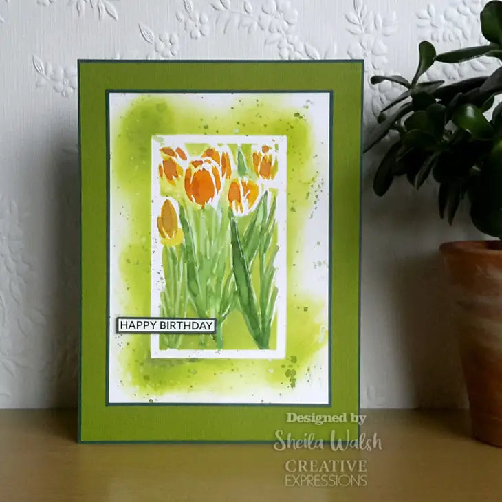 Creative Expressions Tulip Fields Stencil Mask Set