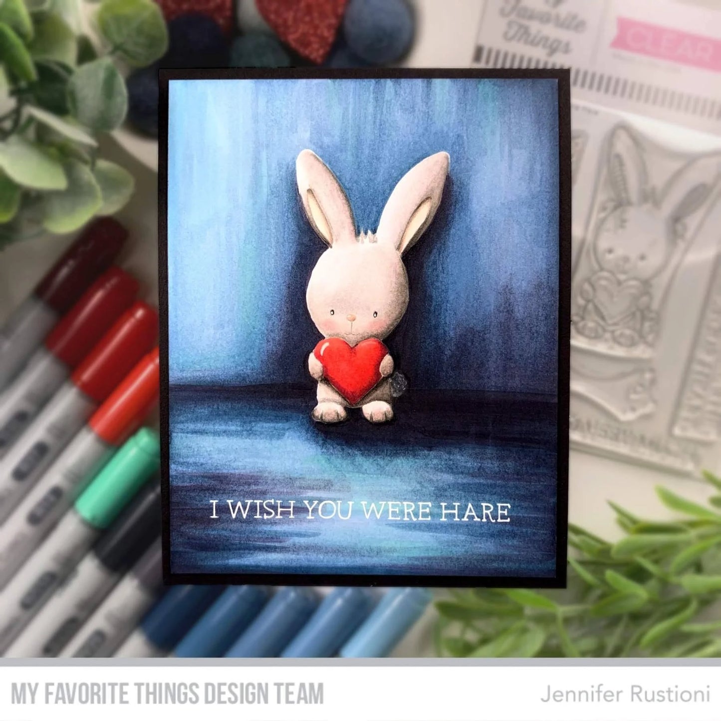 Wish You Were Hare Stamps and Coordinating Die-namics Die Set - My Favorite Things