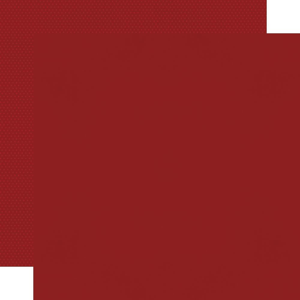 Cranberry - Simple Stories Textured Cardstock Dot and Plain 12x12 Color Vibe Paper
