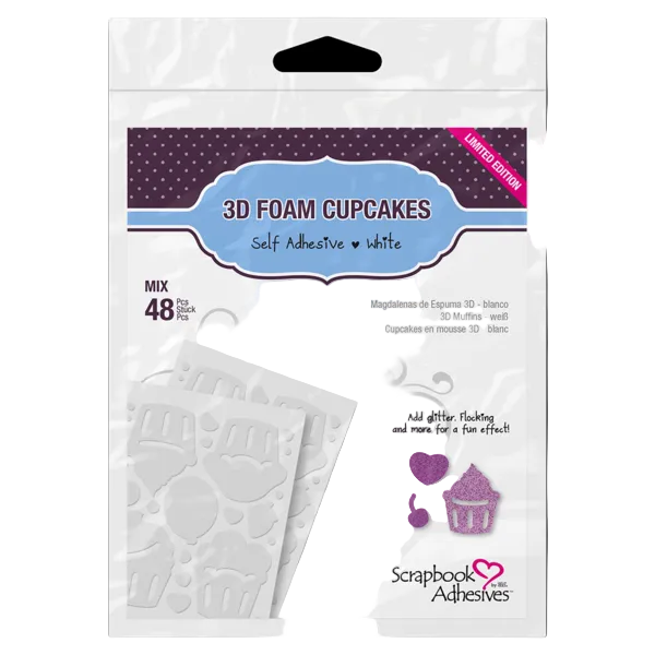 3D Foam Cupcakes by Scrapbook Adhesives