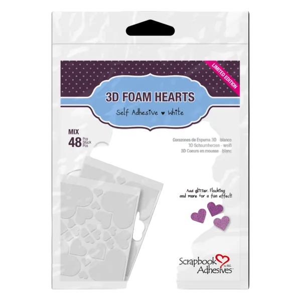 3D Foam Hearts Embellishments by Scrapbook Adhesives