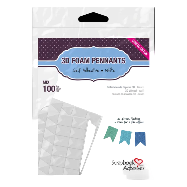 3D Foam Pennants by Scrapbook Adhesives