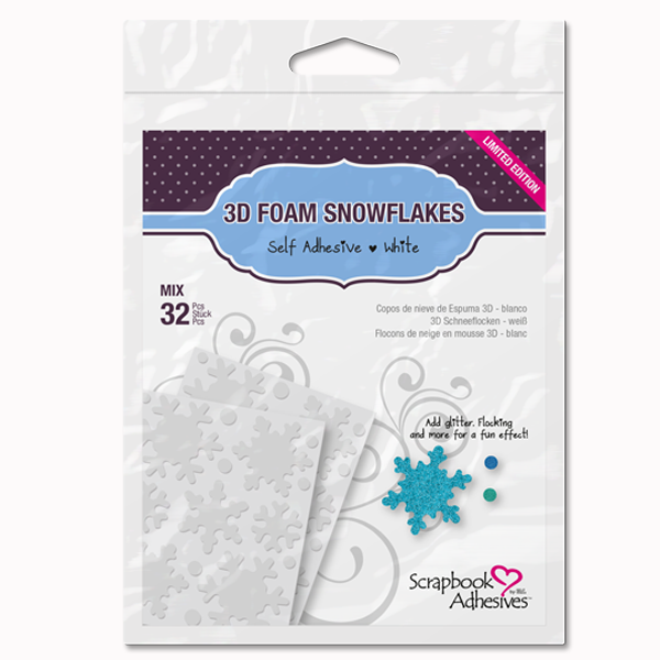3D Foam Snowflake Foam by Scrapbook Adhesives