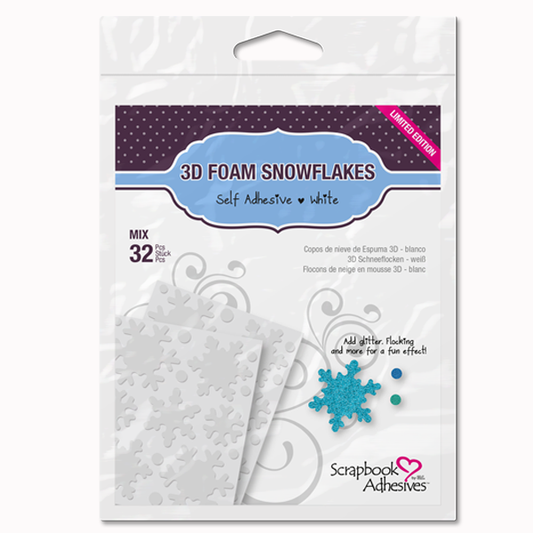 3D Foam Snowflake Foam by Scrapbook Adhesives