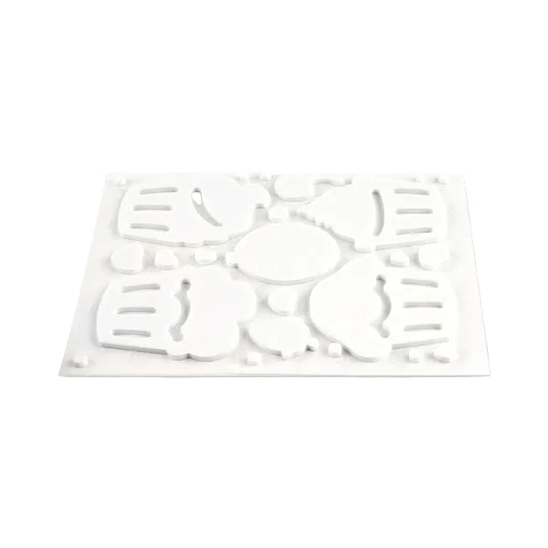Scrapbook Adhesives 3D White  Foam Cupcakes Limited Edition