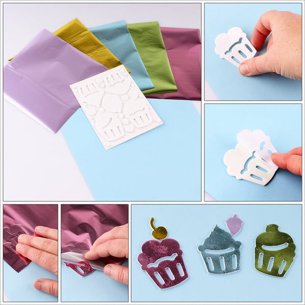 Scrapbook Adhesives 3D White  Foam Cupcakes Limited Edition