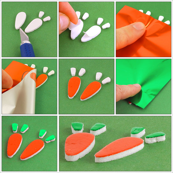 Scrapbook Adhesives 3D White  Foam Easter Shapes Limited Edition