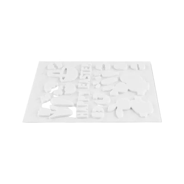 Scrapbook Adhesives 3D White  Foam Easter Shapes Limited Edition