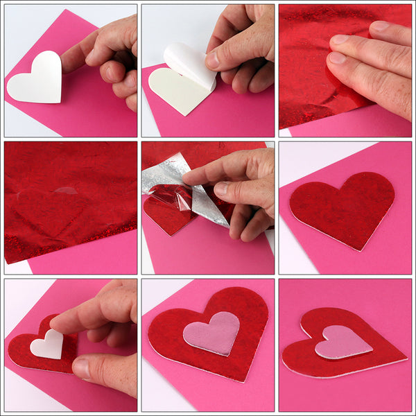 Scrapbook Adhesives 3D White  Foam Hearts