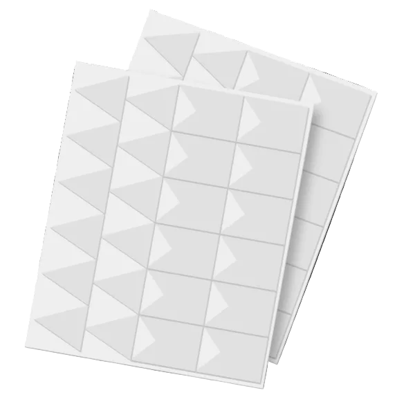 Scrapbook Adhesives 3D White  Foam Pennants