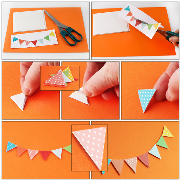 Scrapbook Adhesives 3D White  Foam Pennants