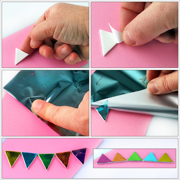 Scrapbook Adhesives 3D White  Foam Pennants