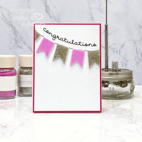 Scrapbook Adhesives 3D White  Foam Pennants
