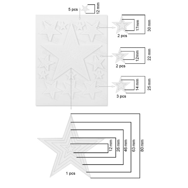 Scrapbook Adhesives 3D White  Foam Stars