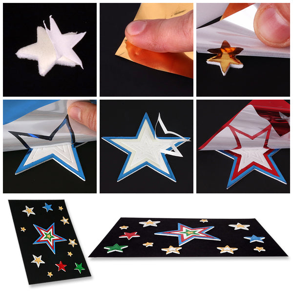 Scrapbook Adhesives 3D White  Foam Stars