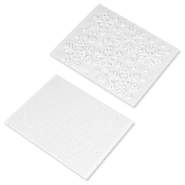 Scrapbook Adhesives 3D White  Foam Snowflakes Limited Edition