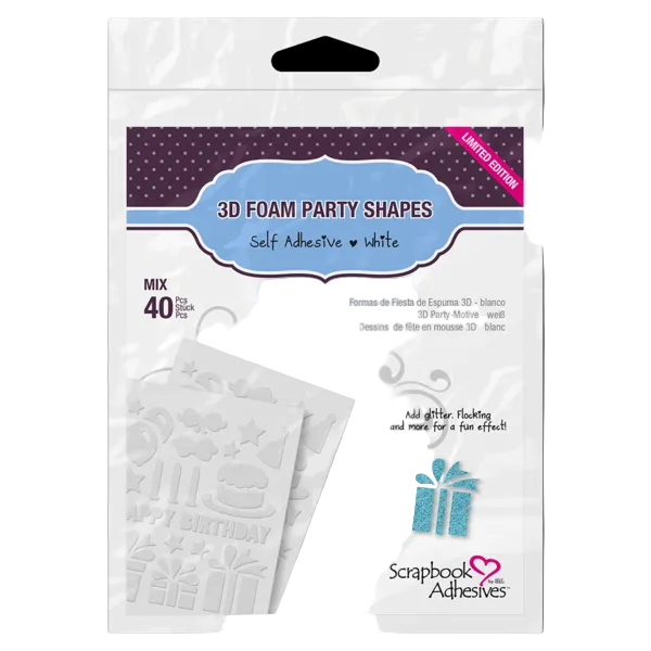 3D Foam Party Shapes by Scrapbook Adhesives