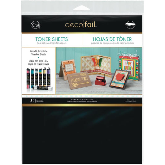 iCraft Deco Foil Toner Sheets 8.5 x11- Thermoweb
