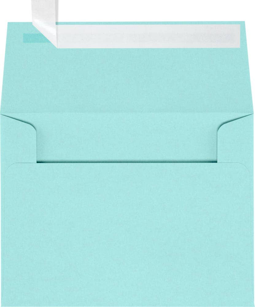 JAM A2 Envelopes, Seafoam Blue, Peel & Press, 12/PK