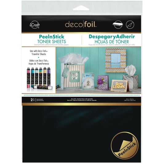 iCraft Deco Foil Peel N Stick Toner Sheets 8x10 - Thermoweb