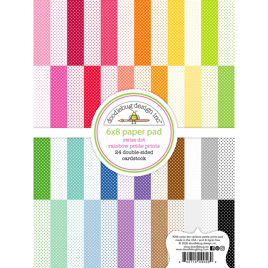 Swiss Dot 6x8 Paper Pad  oodlebug Design