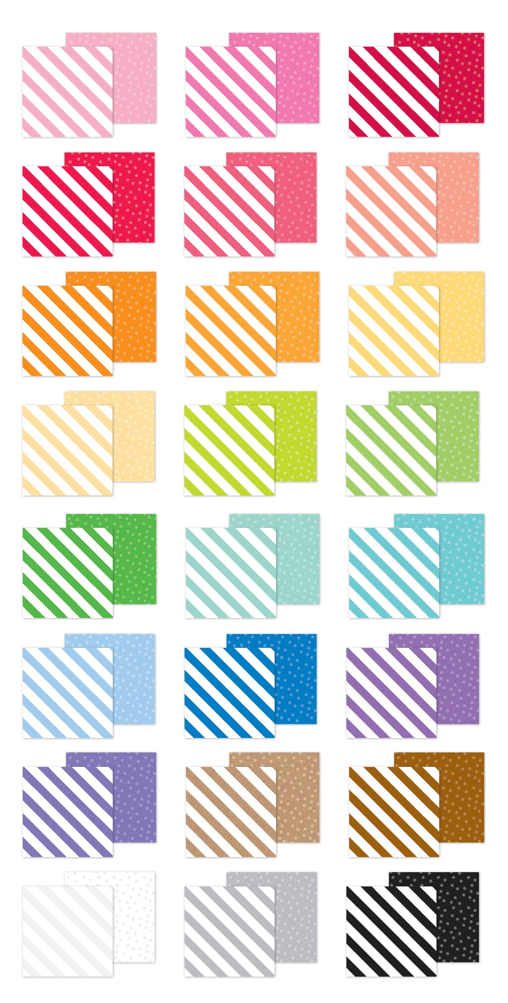 Candy Stripe - Sprinkles Double Sided 6 x8 Paper Pad  - Doodlebug Design