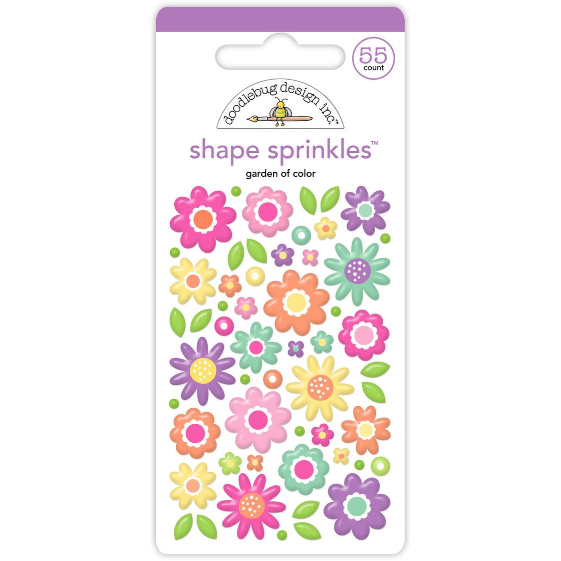 Garden of Color Shape Sprinkles Doodlebug Color Me Crafty