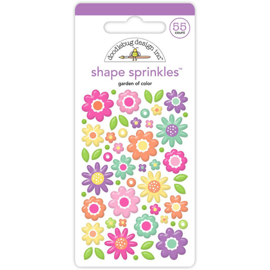 Garden of Color Shape Sprinkles Doodlebug Color Me Crafty