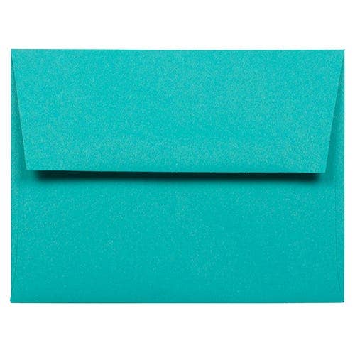 JAM A2 Colored Invitation Envelopes, Sea Blue, 12/PK