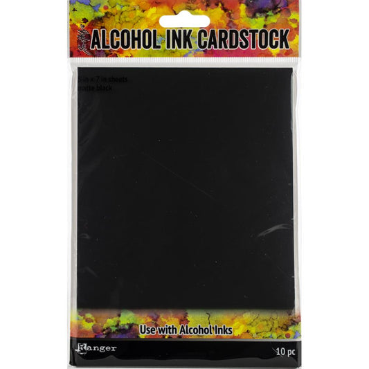 Tim Holtz Alcohol Ink Cardstock 5"X7" 10/Pkg - Ranger