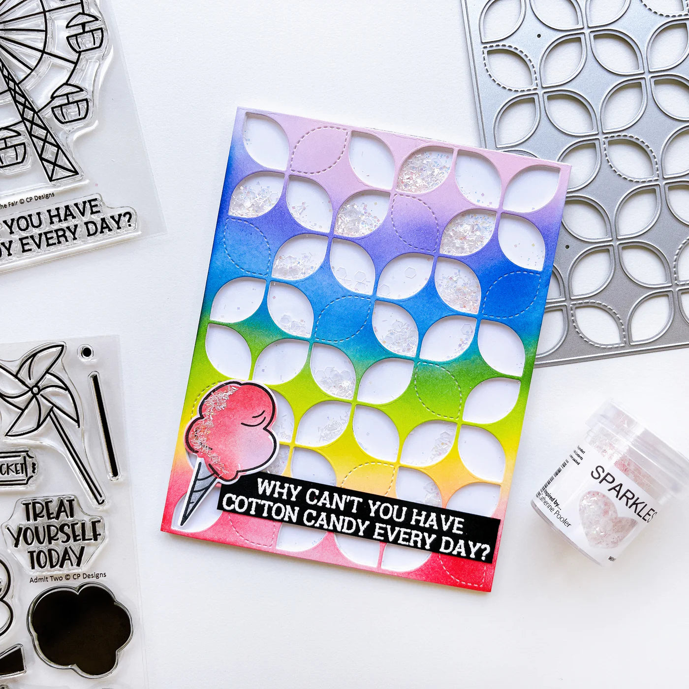 Playful Pinwheels Cover Plate Craft Die by Catherine Pooler Designs - Fair Play
