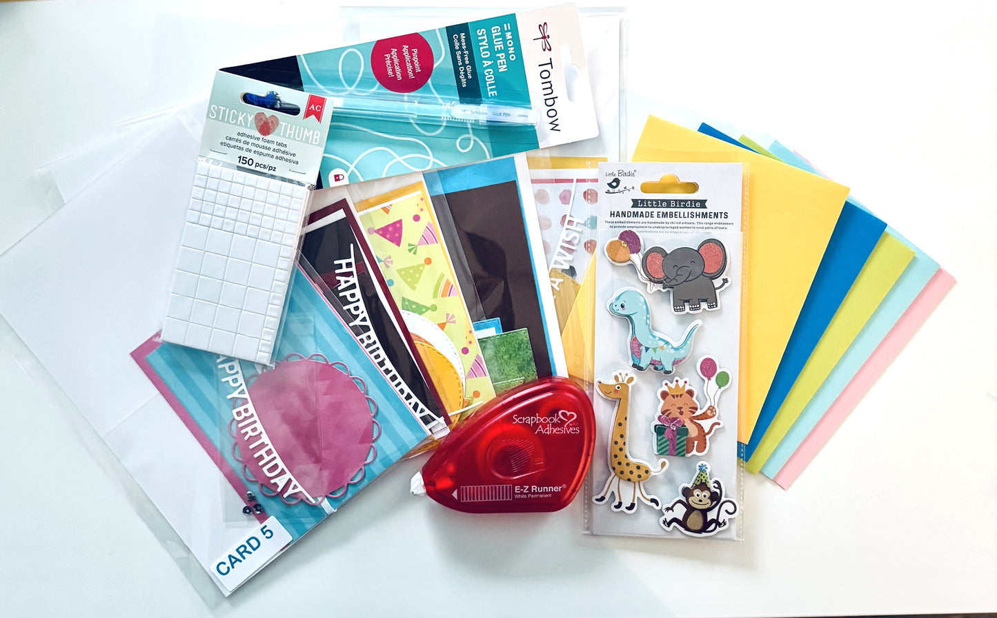 Animal Party Birthday Card Kit - Limited Edition Exclusive - Beginner Level