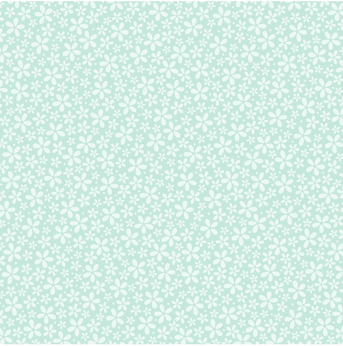 Aqua Flower Pattern Cardstock Core'dinations