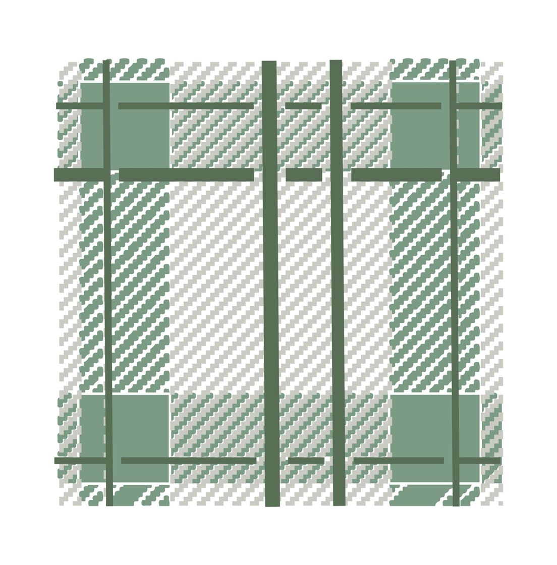 Ayrshire Plaid Builder Builder Stencil Set Crafters Companion