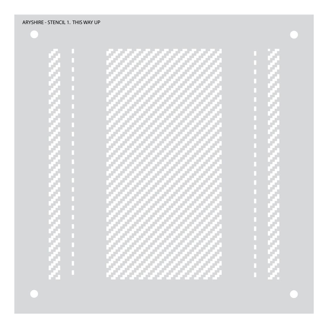 Ayrshire Plaid Builder Builder Stencil Set Crafters Companion
