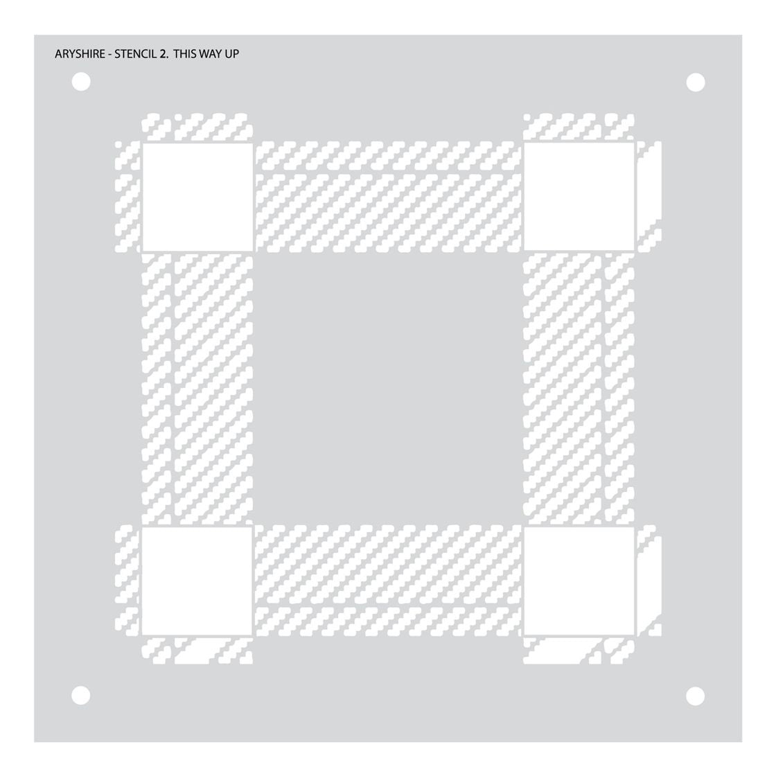 Ayrshire Plaid Builder Builder Stencil Set Crafters Companion