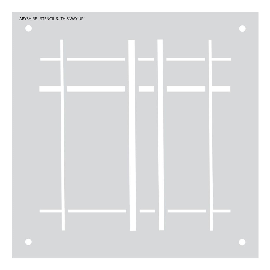 Ayrshire Plaid Builder Builder Stencil Set Crafters Companion