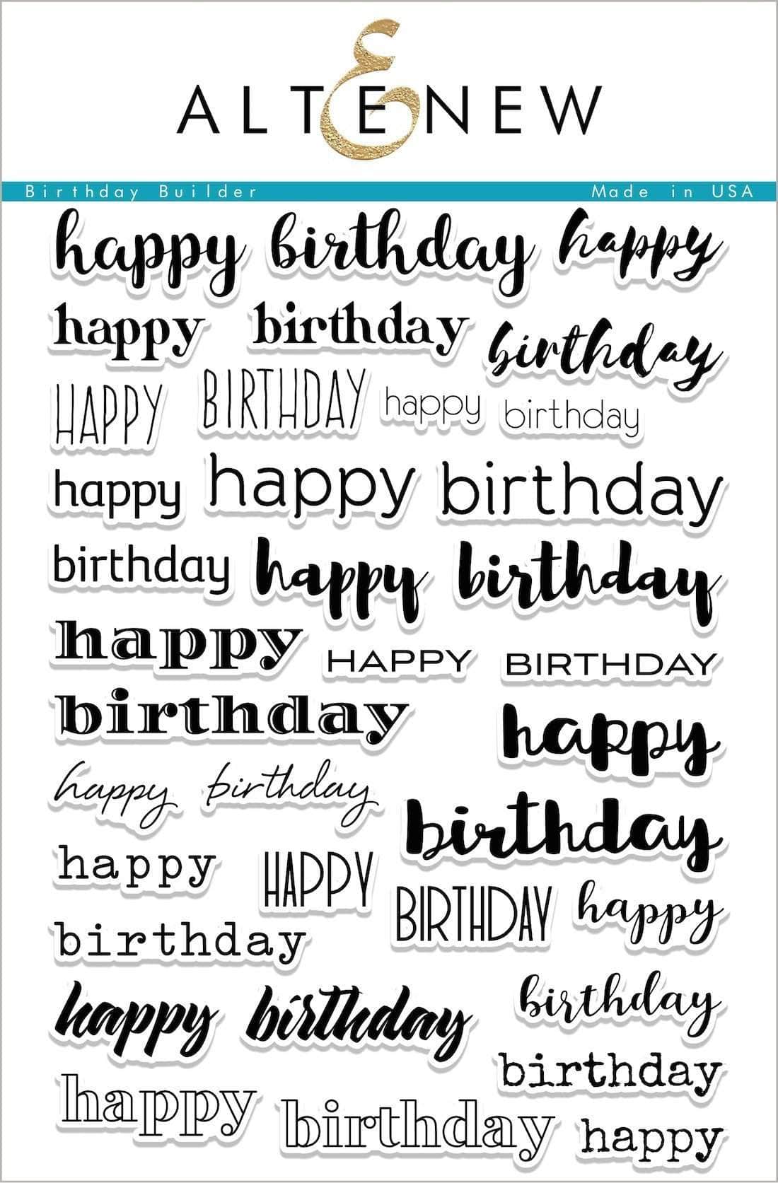 Altenew - Birthday Builder Stamp Set