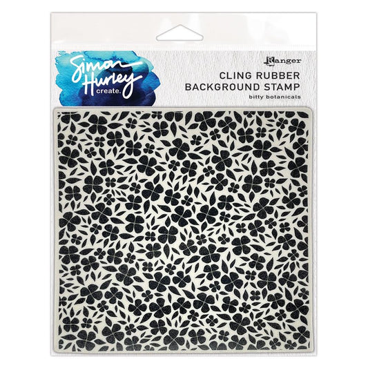 Copy of Simon Hurley Create - Bitty Botanicals - Background Cling Stamp 6x6