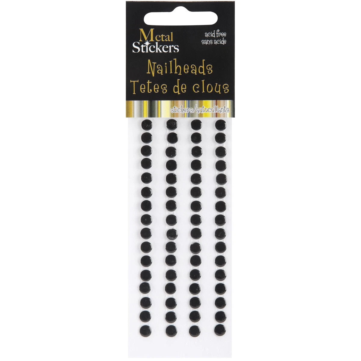 Black 5mm Metal Nailhead Stickers Mark Richards