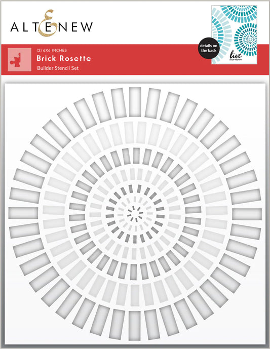 Altenew Brick Rosette Builder Stencil Set (2 in 1)