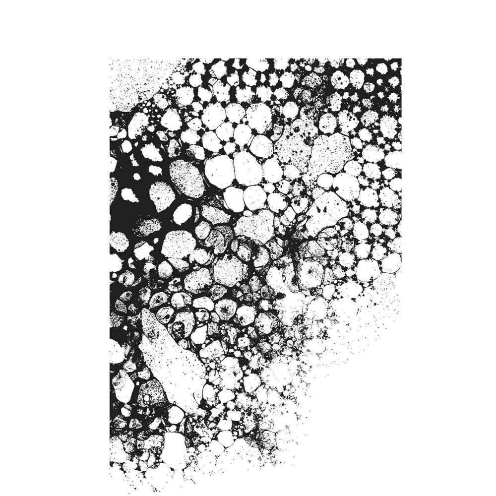 Tim Holtz Bubbles with Grid Block Rubber Cling Stamp Set 7x8.5 Stampers Anonymous