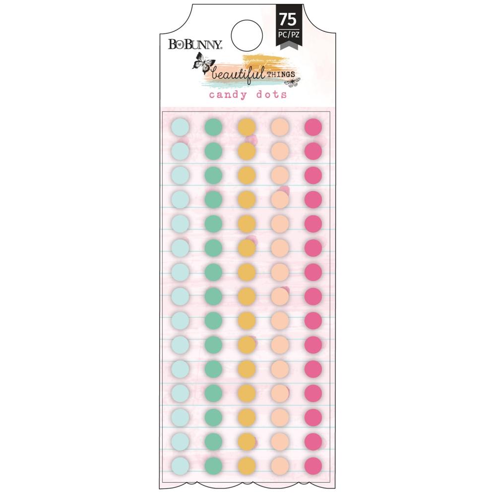 Beautiful Things Enamel Candy Dots Embellishments - Bo Bunny