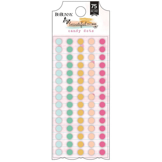 Beautiful Things Enamel Candy Dots Embellishments - Bo Bunny