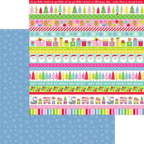 Christmas Eve Oh What Fn 12x12 double sided cardstock Doodlebug Designs