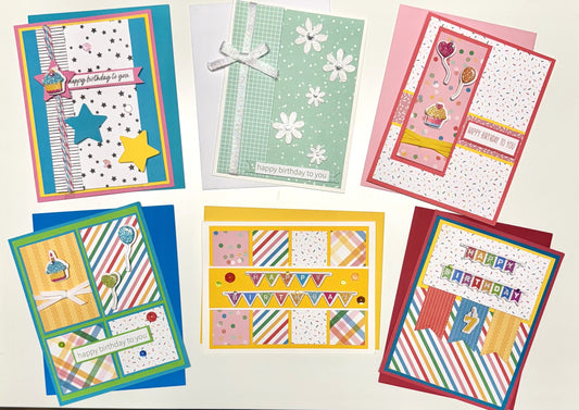 Birthday Confetti Card Kit - Limited Edition Exclusive - Intermediate Level