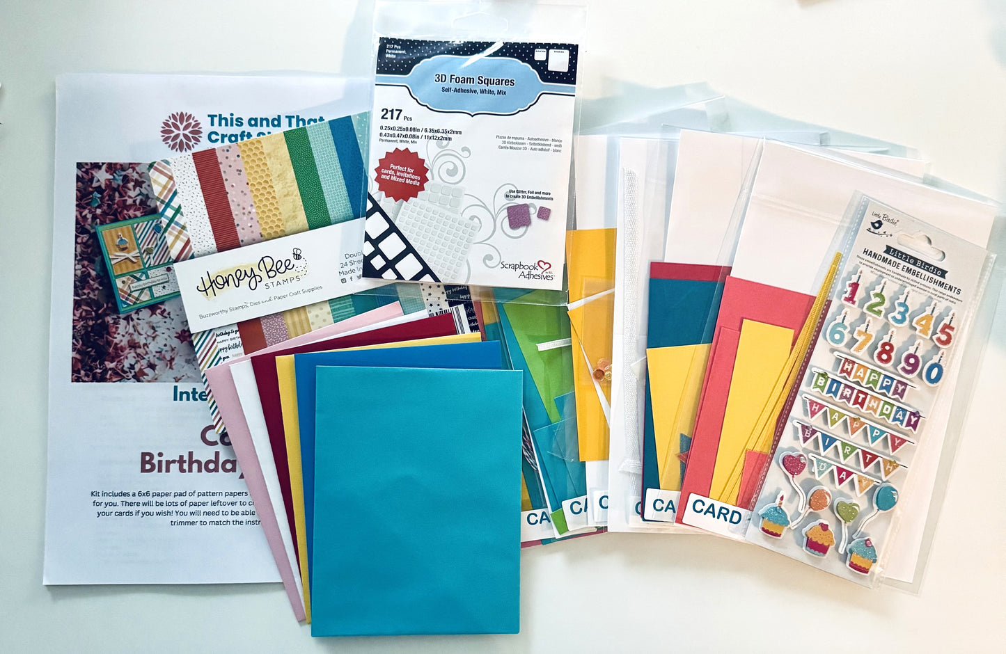 Birthday Confetti Card Kit - Limited Edition Exclusive - Intermediate Level