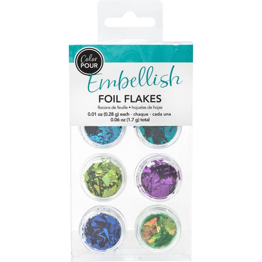 American Crafts Color Pour Foil Flakes - Cool