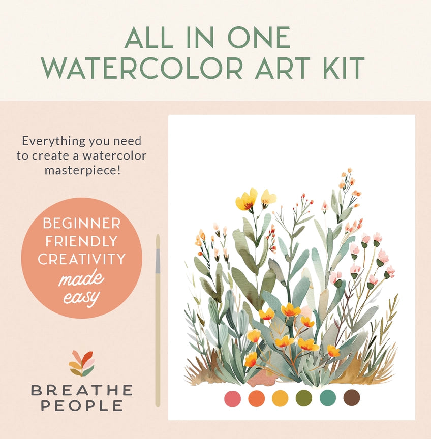 All-in-One Watercolor Kit - Desert Bloom - by Breathe People