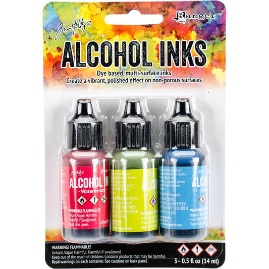 Tim Holtz Alcohol Ink .5 Ounce 3 Pack - Dockside Picnic - Ranger